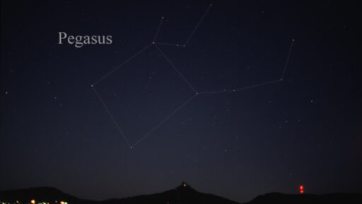 Pegasus constellation in autumn