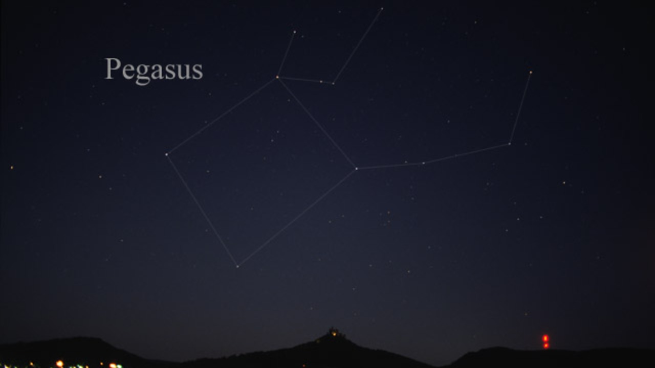 Pegasus constellation in autumn