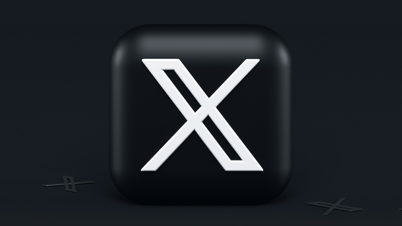 A Black Square Button of X