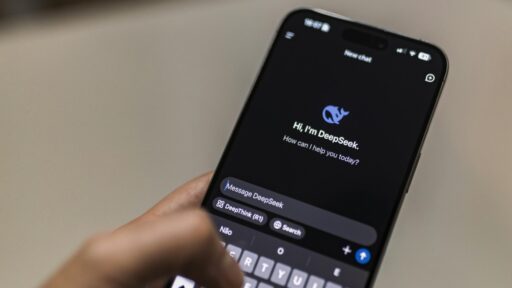 A Smartphone displaying Deepseek App