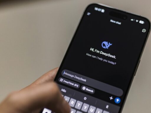 A Smartphone displaying Deepseek App