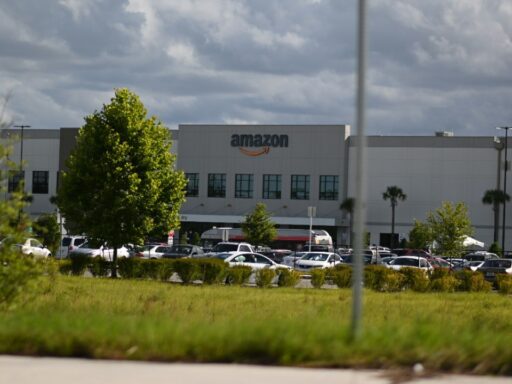 Car Parking lot near Amazon Store