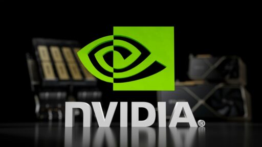 NVIDIA logo is displayed on table