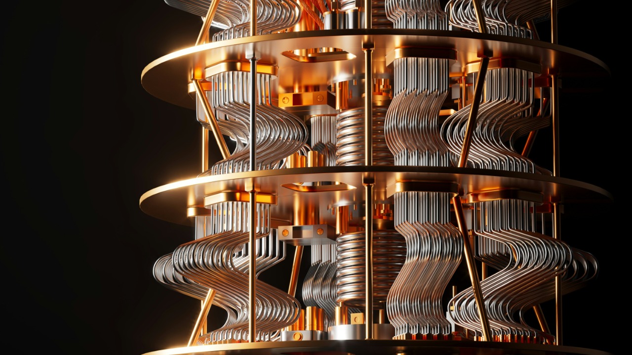 a red light is in the structure Quantum Computing