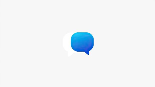 Blue Speech Bubble icon (Google Messages)