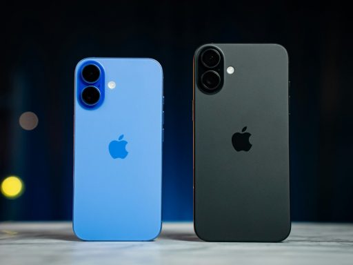 Iphone 16 standing side by side