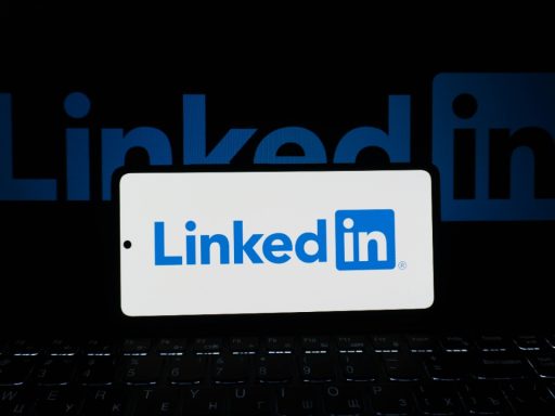 Smart Phone Showing LinkedIn Logo