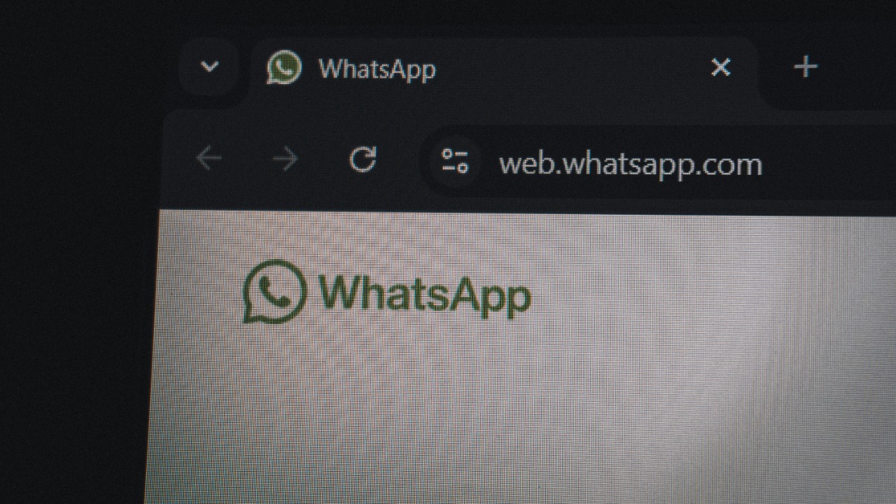 Whatsapp Web Interface on Computer Screen