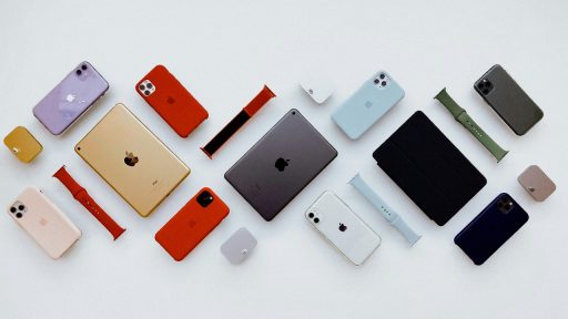 A group of apple products