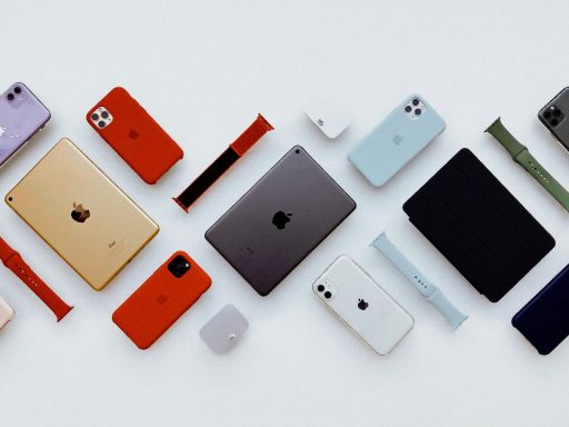 A group of apple products