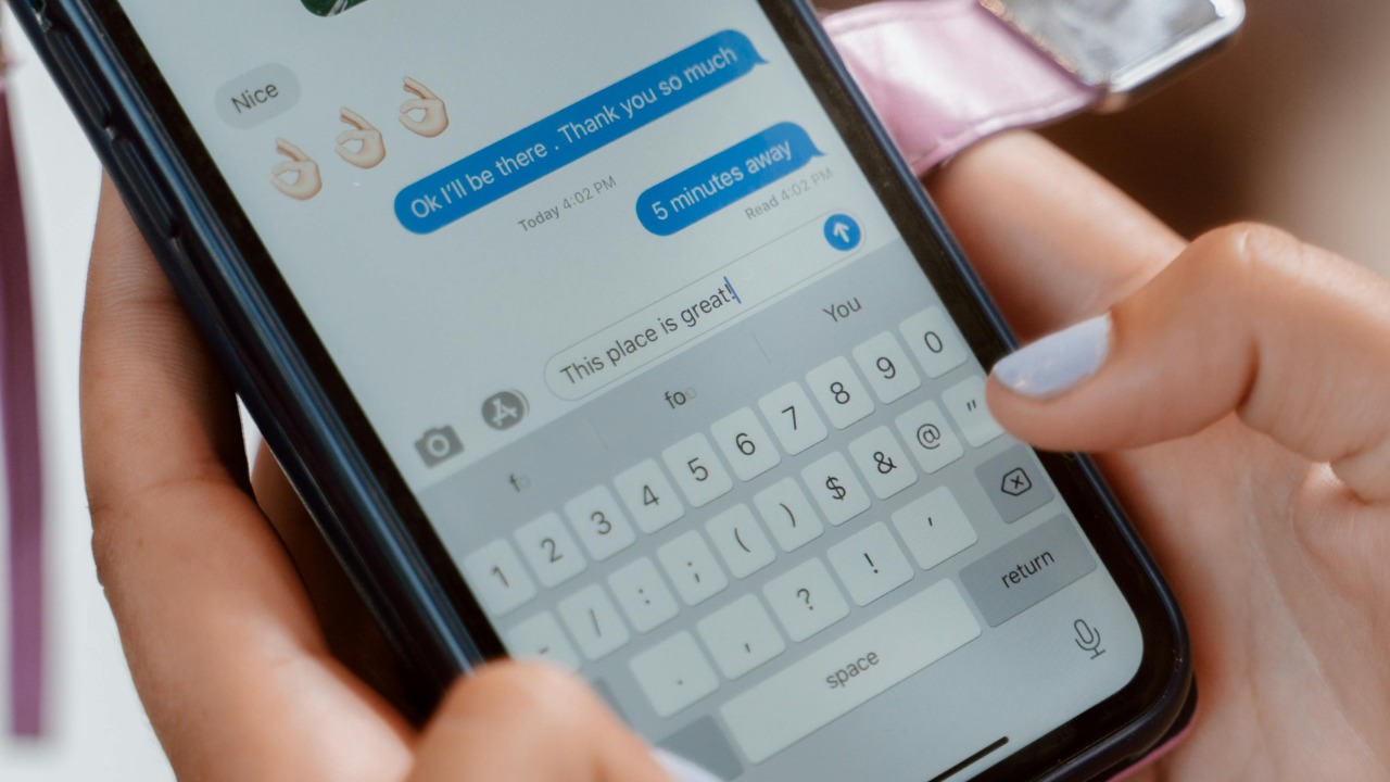 IPhone Typing Dialog Box