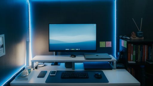 Office Setup with mac book