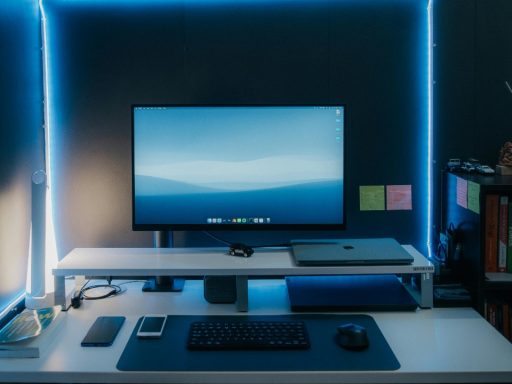 Office Setup with mac book
