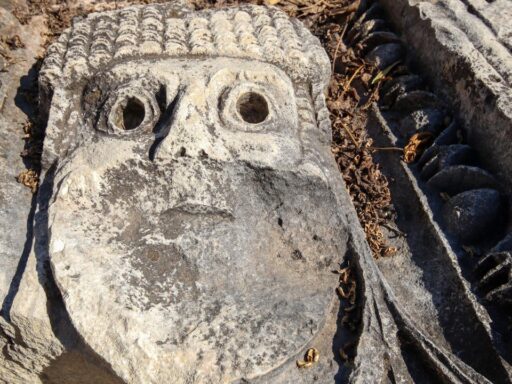 giant craved stone owl