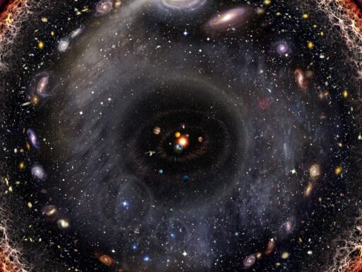 observable universe stretches