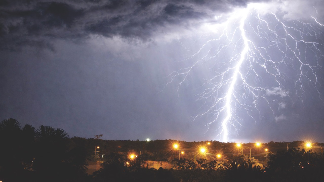 single bolt of lightning