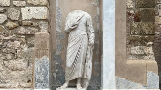 headless marble statue