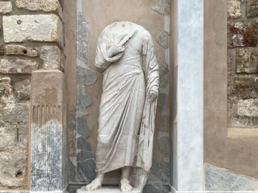 headless marble statue